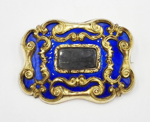Victorian rolled gold blue - victorian,