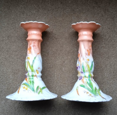 Pair antique porcelain - pair,