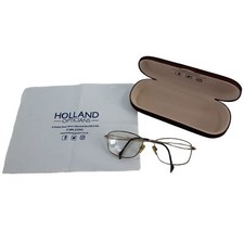 Vintage Stepper 130 Titanium Gold Prescription Glasses Women's Used Patterned