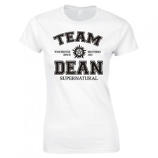 SUPERNATURAL "TEAM DEAN" LADIES SKINNY FIT T-SHIRT