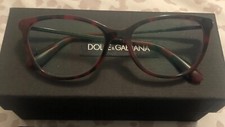 Ladies Dolce And Gabbana Red And Black Optical Frames