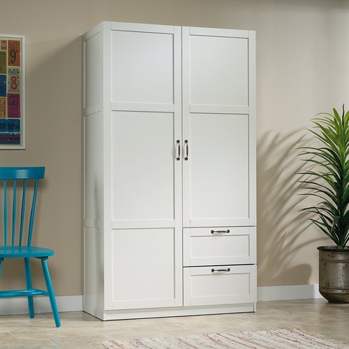 White finish armoire wooden - white,