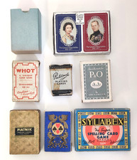 Job Lot 9 Vintage Card Games – WHOT, Jubilee, Syllabex, Patience + More
