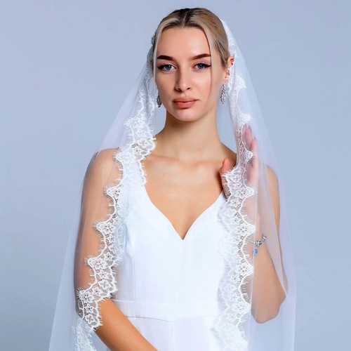 Tier cathedral lace mantilla - lace,