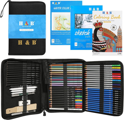 75pcs drawing set - &,
