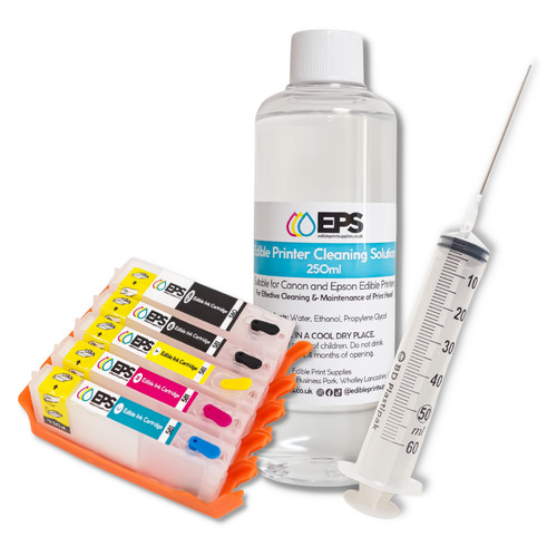 Edible ink printer cleaning - edible,