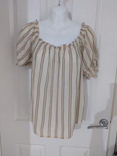 Primark cream beige bardot top - primark,