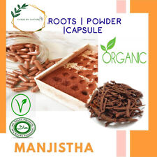 Organic Manjistha Root/POWDER/CAPSULES Indian Madder Rubia Cordifolia DETOX veg