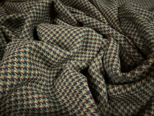 Wool tweed fabric - wool, metre