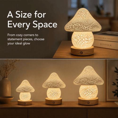 Usb rechargeable mushroom desk - rechargeable,