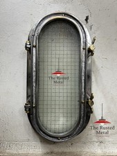 Vintage Oval Aluminum Nautical