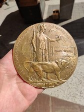 Ww1 death plaque penny - penny.,