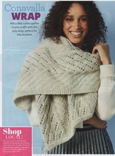 CONAVALLA WRAP- Knitting Pattern - LOUISA HARDING Scintille Aran