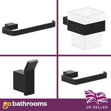 Matt black bathroom - black,