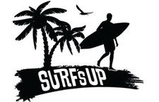 medium 12" surfs up surf board