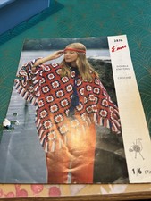 Vintage Pattern Ponchos Knit DK Crochet Emu  2876 retro 1970’s design 