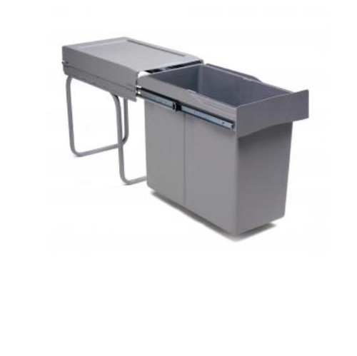 40l pull out grey bin - 40l, pull-out