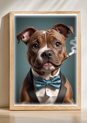 Brown staffordshire bull - brown,