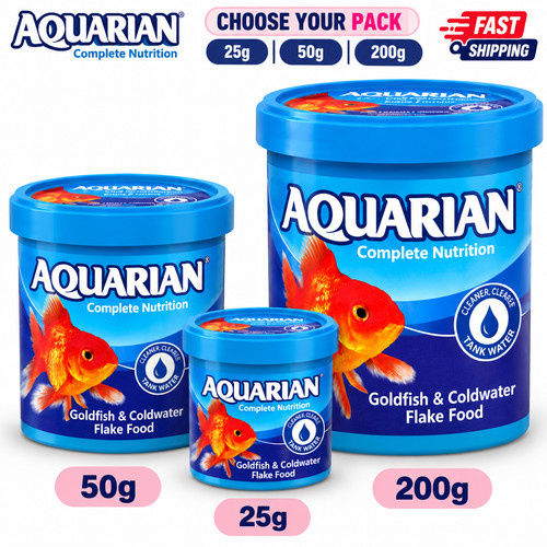 Aquarian goldfish flakes - aquarian,