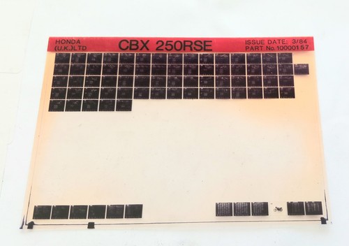 Honda cbx 250 rse - cbx, parts