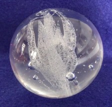 KOSTA BODA GLASS PAPERWEIGHT "SEAWEED" BY "VICKE LINDSTRAND"