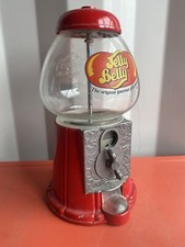 Vintage Jelly Belly Vending Candy Dispenser Metal Gumball Machine Glass P137