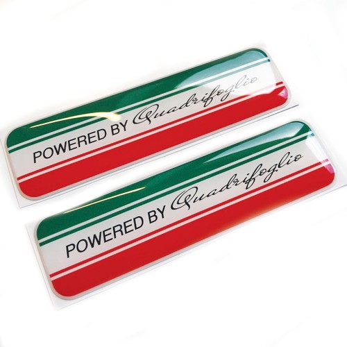 Quadrifoglio italian flag - 2x,
