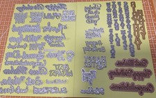 A4 Sized Collection Of Sentiment Dies 3     Under 50p A Sentiment