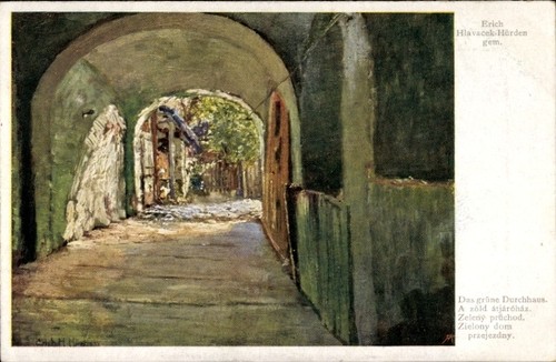Artist postcard - artist,