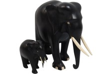African Elephant Figurine Set