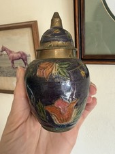 Vintage Cloisonné Brass