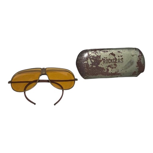 Vtg rockglas beck aviator wwll - rockglas,