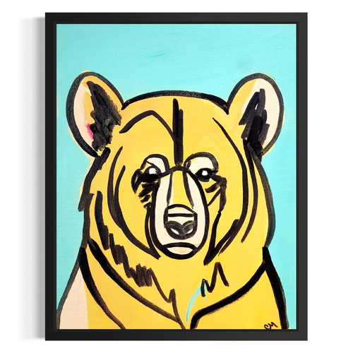 Original pop art bear - pop, 11x14