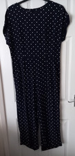 LAURA ASHLEY Navy Blue White