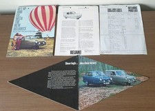 Reliant Regal, Robin Brochure