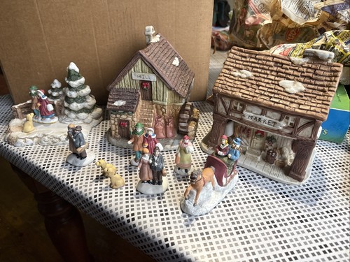 Ceramic christmas village mill - christmas,