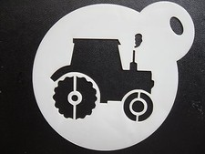 60mm tractor new design cake, cookie, craft & face painting stencil