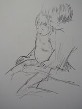 Pencil drawing after Mary