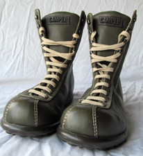 Vintage 90s Y2K ~ Camper leather ankle boots.  Green, retro style Size EUR 36