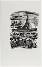 John Scorror O'Connor (1913-2004) - 20th Century Woodblock, Cockle Boat