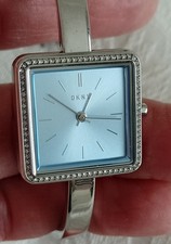 DKNY wrist watch womens + new battery. Keeps good time. Excellent condition.