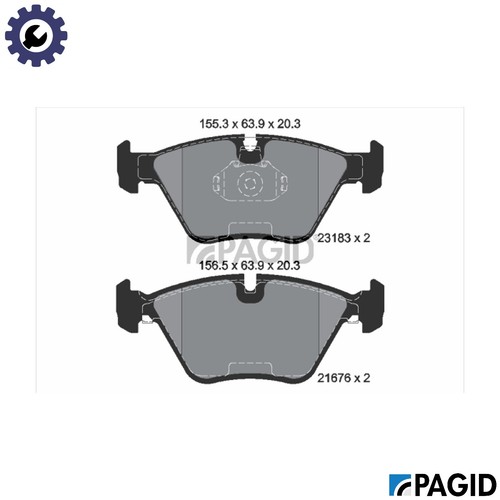 Brake pad set disc - set,
