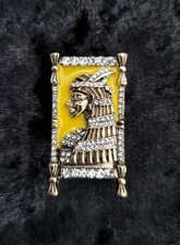 Ornate Egyptian Warrior Brooch