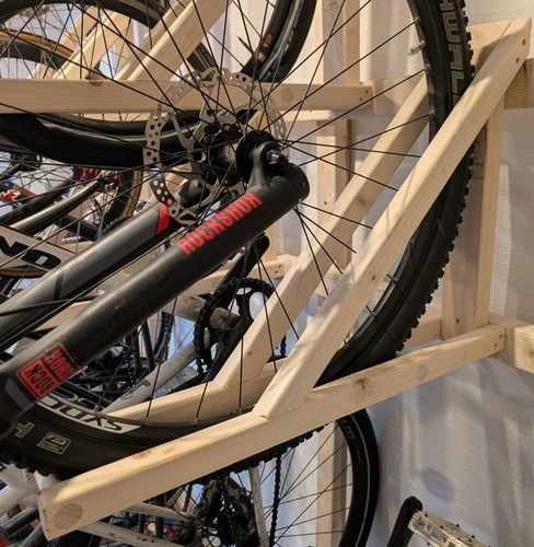 Vertical bicycle stand wall - vertical,