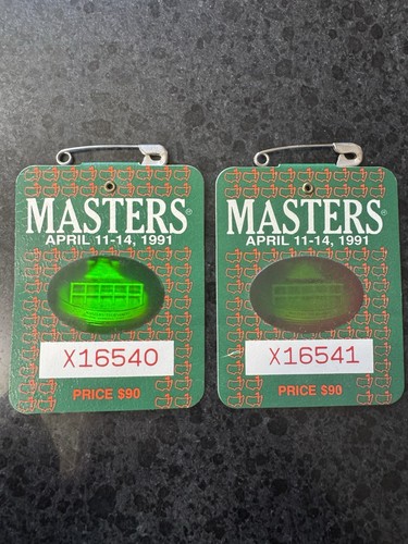 Pair 1991 masters - masters, badges