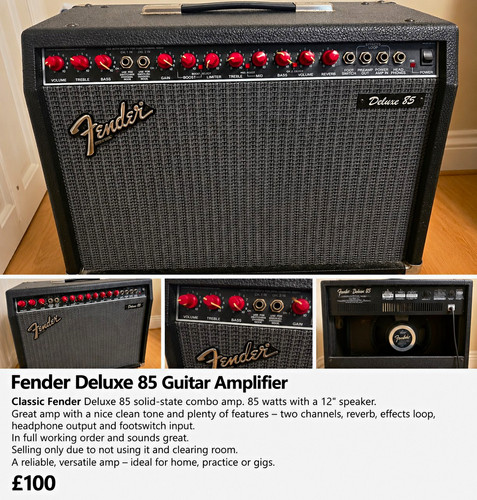 Fender deluxe solid state - fender,
