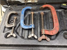 3 X Asst Record G-clamps(4,6 &8)