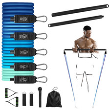 Resistance bands set with bar