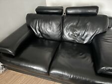 Seconique Astoria Guest Sofa Bed Black Faux Leather - Black