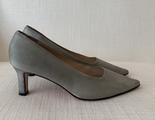 Emma Hope Grey Satin Heels